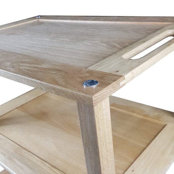 Burford Natural Oak Hospitality Trolley detail Burford Natural Oak Hospitality Trolley detail