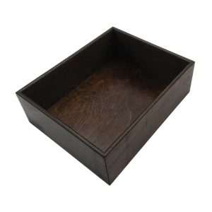 Dark Brown 138mm GN12 Gastronorm ply box display unit plain