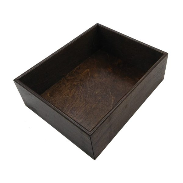 Dark Brown 138mm GN12 Gastronorm ply box display unit plain Dark Brown 138mm GN12 Gastronorm ply box display unit plain
