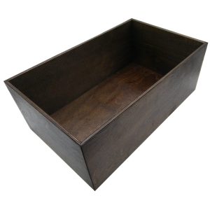 Dark Brown 208mm GN1/1 Gastronorm ply box display unit plain