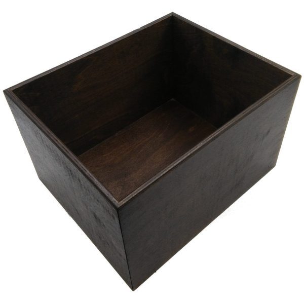 Dark Brown 208mm GN12 Gastronorm ply box display unit plain Dark Brown 208mm GN12 Gastronorm ply box display unit plain