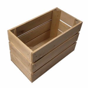 Light Oak Stained 208mm GN13 Gastronorm crate plain