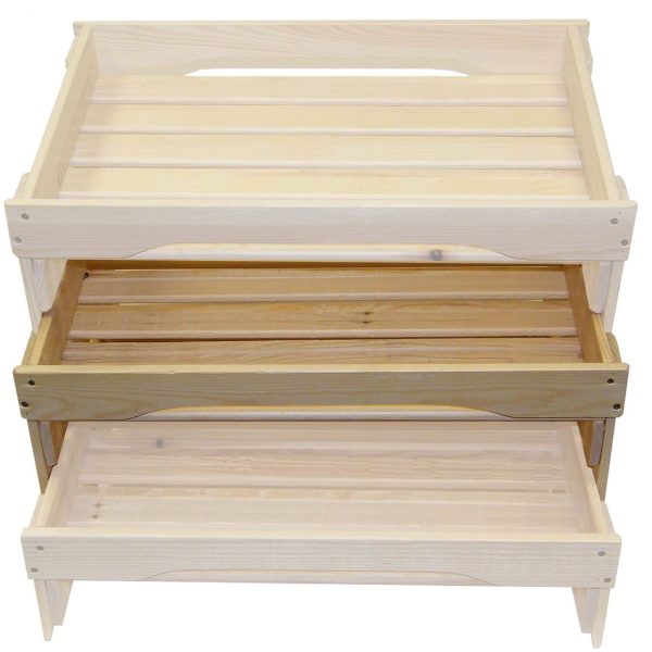 Medium GN1-1 natural slatted tray riser in set Medium GN1-1 natural slatted tray riser in set
