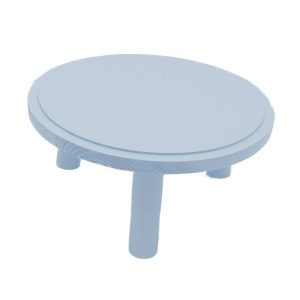 Nailsworth Blue Painted Pine Milking Stool 290Dx140