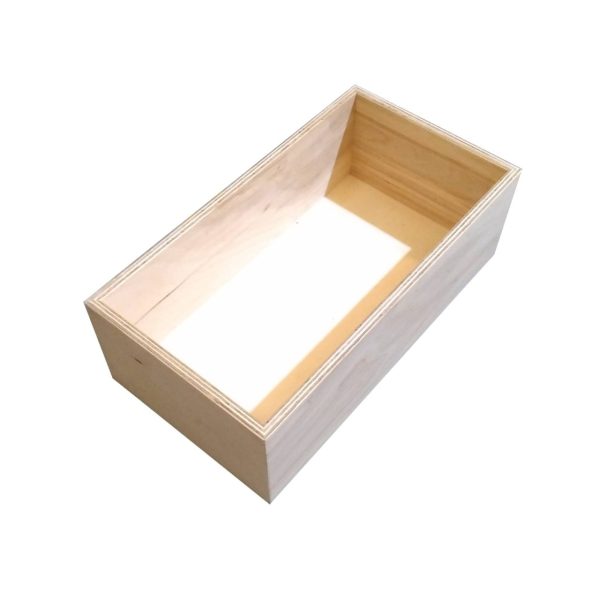 Natural 138mm GN13 Gastronorm ply box display unit plain Natural 138mm GN13 Gastronorm ply box display unit plain