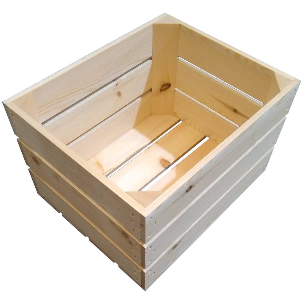 GN1/2 Gastronorm Natural Slatted Box Display Unit 325x265x208