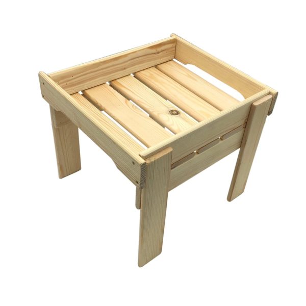 Natural GN1/2 Rustic Slatted Tray Riser 325x265x295