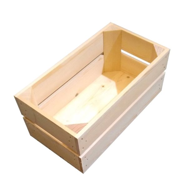 Natural Stained 138mm GN13 Gastronorm crate plain Natural Stained 138mm GN13 Gastronorm crate plain