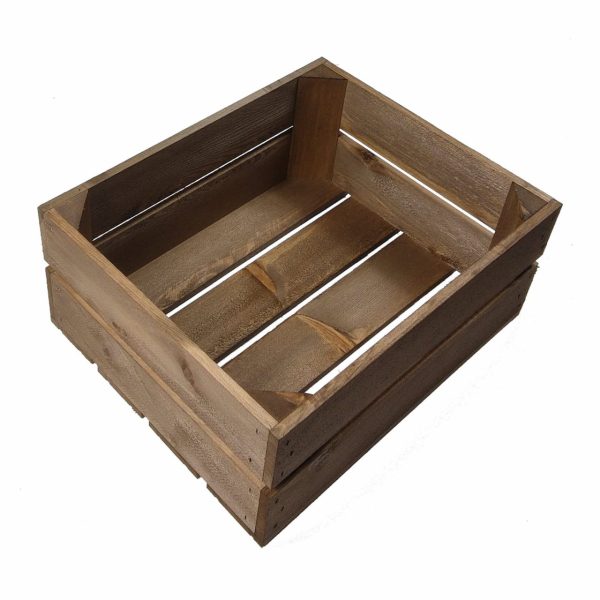 Rustic Brown 138mm GN12 Gastronorm rustic box display unit plain Rustic Brown 138mm GN12 Gastronorm rustic box display unit plain