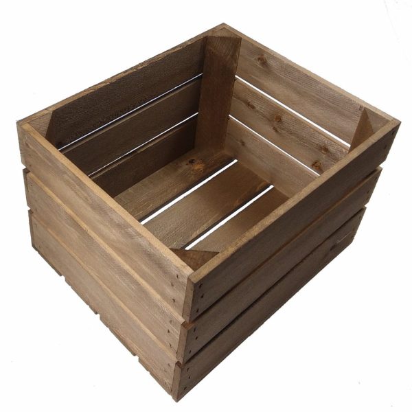 Rustic Brown 208mm GN12 Gastronorm rustic box display unit plain Rustic Brown 208mm GN12 Gastronorm rustic box display unit plain