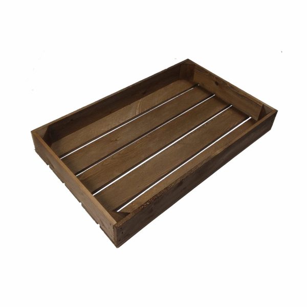 Rustic Brown 68mm GN11 Gastronorm rustic box display unit plain Rustic Brown 68mm GN11 Gastronorm rustic box display unit plain