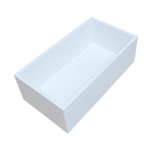 White 138mm GN13 Gastronorm painted ply box display unit plain