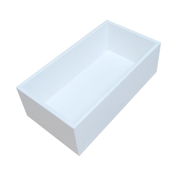 White 138mm GN13 Gastronorm painted ply box display unit plain White 138mm GN13 Gastronorm painted ply box display unit plain