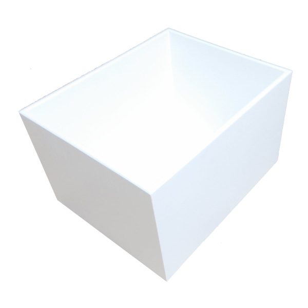 White 208mm GN12 Gastronorm painted ply box display unit plain White 208mm GN12 Gastronorm painted ply box display unit plain