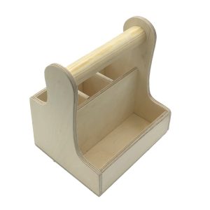 Natural cutlery & condiment caddy 215x165x230