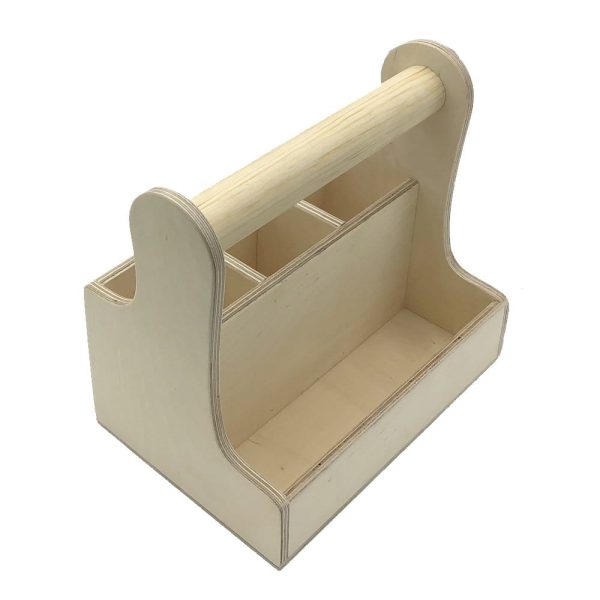 Natural cutlery & condiment caddy 250x165x230