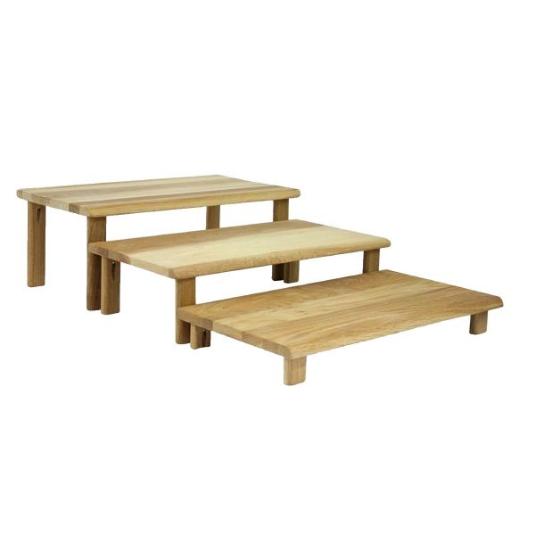 hewn oak riser SET hewn oak riser SET