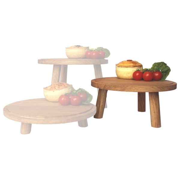 lacquered medium oak milking stool in set lacquered medium oak milking stool in set