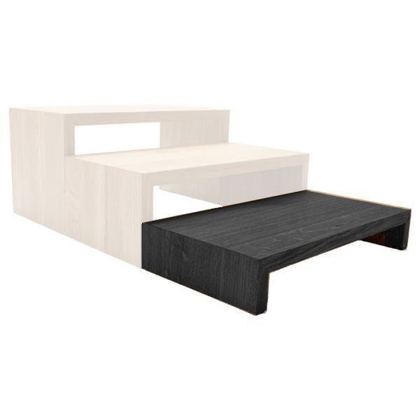 low black square oak riser low black square oak riser