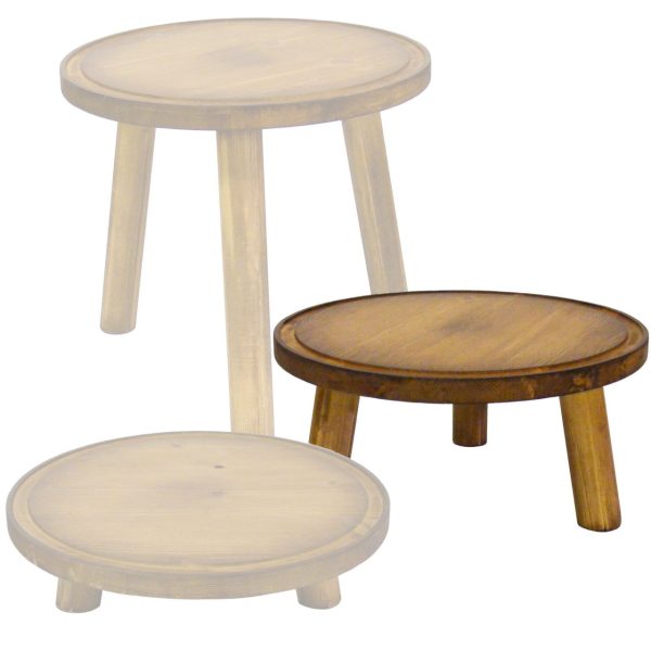 medium 140mm pine milking stool in set medium 140mm pine milking stool in set