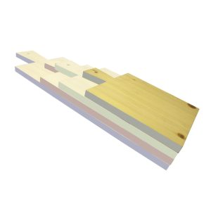 300mm Retro Coloured Edge Paddle in SET