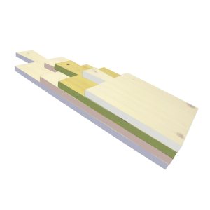 400mm painted retro edge paddle in SET