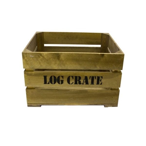 Rustic Log Crate 500x370x250