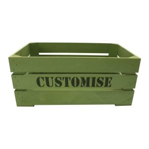 Painted Bespoke Stencil Crate 600x370x250