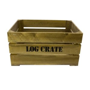 Rustic Log Crate 600x370x250