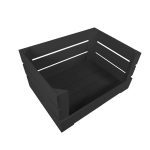 Black Drop Front Painted Crate 500x370x250