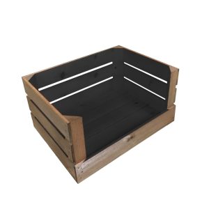 Drop Front Black Colour Burst Crate 500x370x250