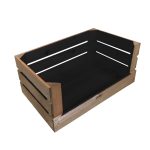 Black colour burst drop front crate 600x370x250
