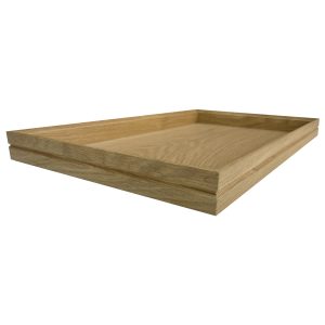 GN Natural ribbed oak stacker box 40mm external detail GN Natural ribbed oak stacker box 40mm external detail