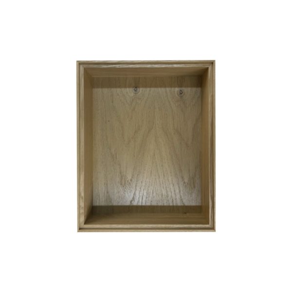 GN1/2 Natural ribbed oak stacker box 325x264x80 top view GN1/2 Natural ribbed oak stacker box 325x264x80 top view