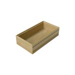 GN1/3 Natural ribbed oak stacker box 325x175x80
