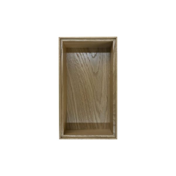 GN1/3 Natural ribbed oak stacker box 325x175x80 top view GN1/3 Natural ribbed oak stacker box 325x175x80 top view