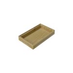 GN1/4 Natural ribbed oak stacker box 265x162x40