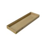 GN2/4 Natural ribbed oak stacker box 530x162x40