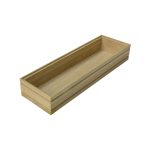 GN2/4 Natural ribbed oak stacker box 530x162x80
