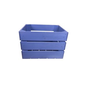 Kingscote Blue 300mm painted cratefront view