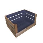 Kingscote Blue colour burst drop front crate 500x370x250