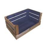Kingscote Blue colour burst drop front crate 600x370x250