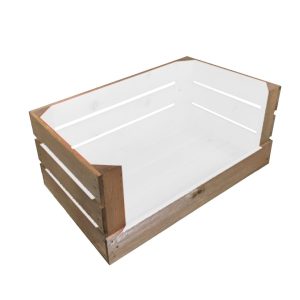 Drop Front White Colour Burst Crate 600x370x250