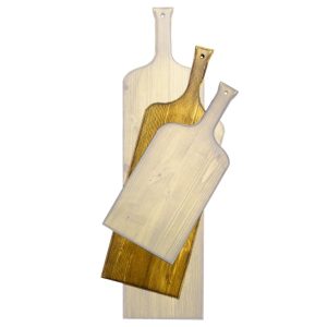 distressed medium wine bottle paddle in SET