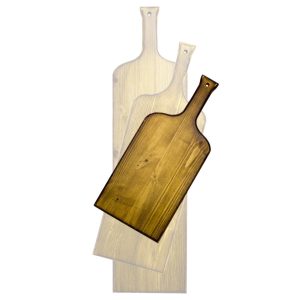 distressed small wine bottle paddle in SET