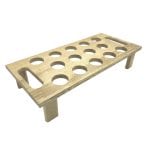 14 hole Oak Cone Tray Holder 600x275x120