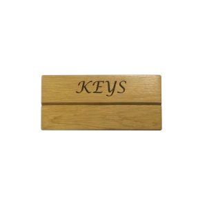 Oak Key Holder Slot Rack 200x90x38
