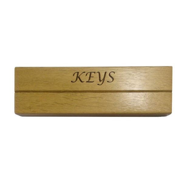 Oak Key Holder Slot Rack 300x90x38 Oak Key Holder Slot Rack 300x90x38