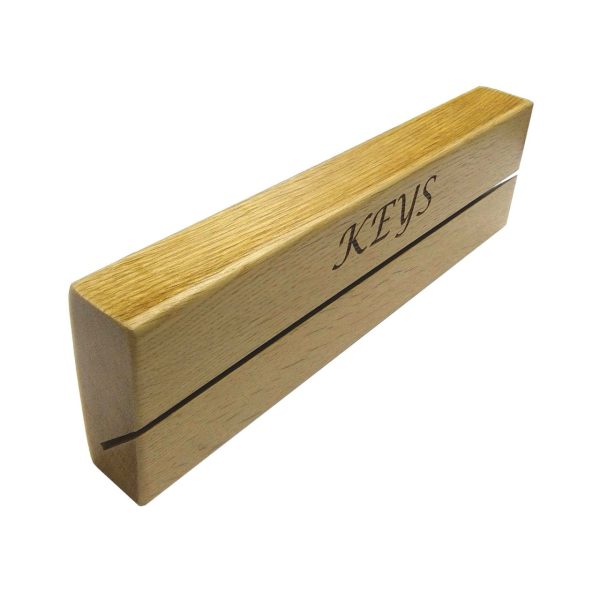 Oak Key Holder Slot Rack 300x90x38 side Oak Key Holder Slot Rack 300x90x38 side