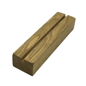Oiled Oak Menu Holder with vertical slot 230x60x40